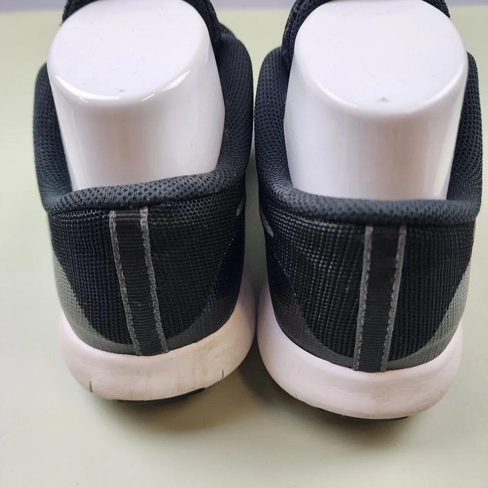 Nike Black and Gray Knit Trainer Sneakers Flex Contact Chunky 5Y - Picture 4 of 9